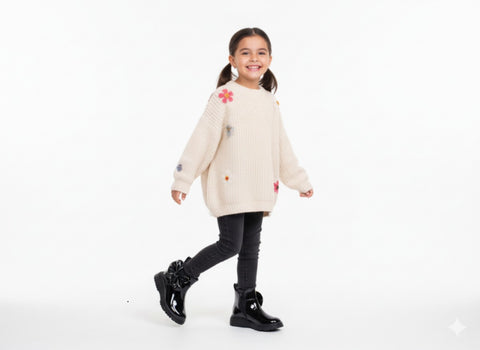 Botín Casual Para Niña Estilo 0493