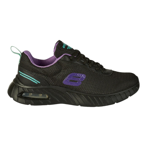 Tenis Deportivo para Dama Color Negro y Morado - Modelo 0690