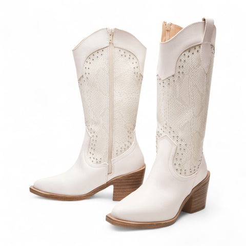 Bota Vaquera Casual Para Dama Estilo 7580