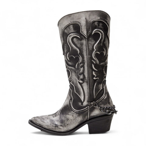 Bota Alta Vaquera Para Dama Estilo 8028
