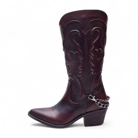 Bota Alta Vaquera Para Dama Estilo 8028