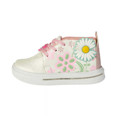 Tenis para Niña Modelo 027-FLOR con Diseño de Flores y Mariposas