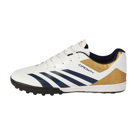 Tenis de Fútbol para Caballero Modelo 0515 en Color Azul con Detalles en Blanco y Rojo, Diseño Deportivo y Tracción Superior