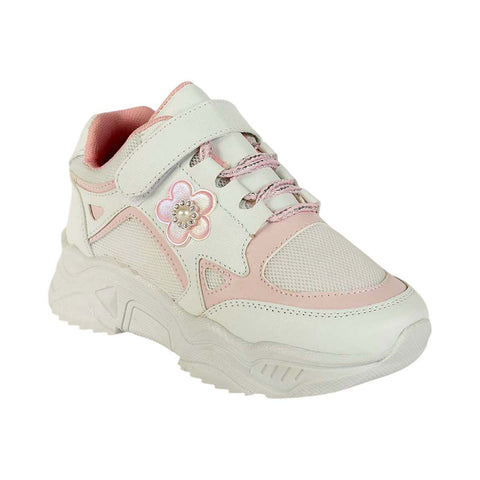 Tenis de Niña Modelo 0625: Comodidad y Estilo en Rosa y Blanco