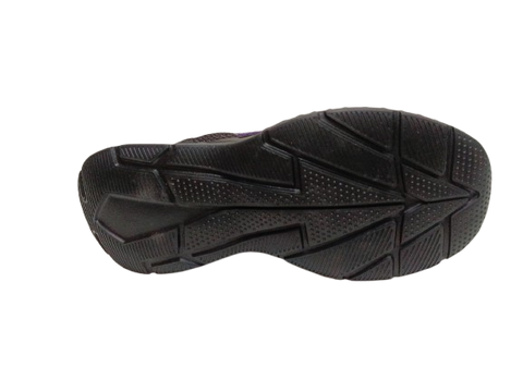 Tenis Deportivo para Dama Color Negro y Morado - Modelo 0690