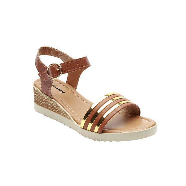 Huarache tan con plataforma para mujer 0032-1653
