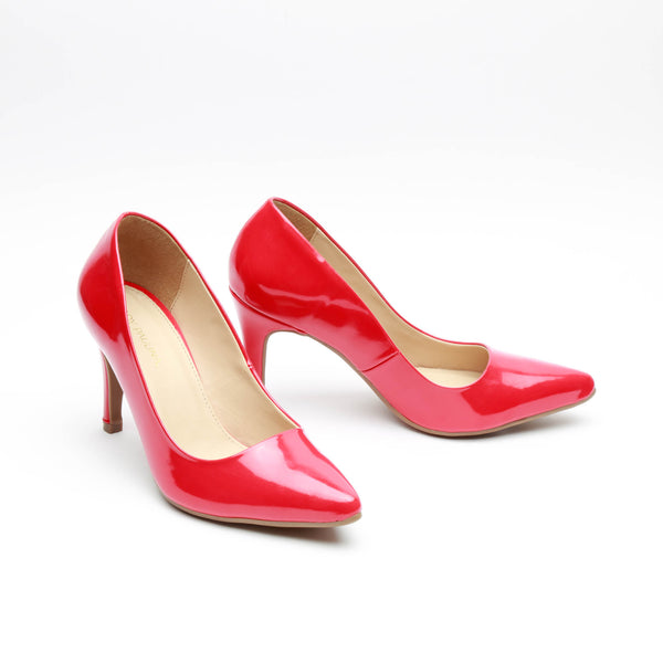 Zapatilla De Charol Color Rojo Para Mujer 17001 O-i