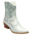 Botín Vaquero Color Plata Para Mujer Bella Shoes 1843 O-i