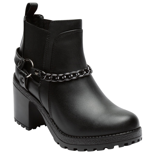 Botín Negro De Piso Para Mujer Bella Shoes 2210 O-i