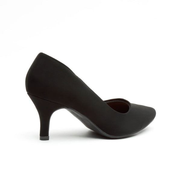 Zapatillas De Vestir Color Negro Nobuck Para Mujer 22901 O-i