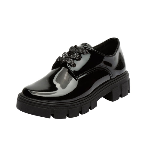 Zapato Escolar para Niña con Estilo y Comodidad - Brillo y Resistencia en un Solo Diseño 0300