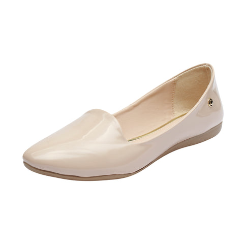 Elegante Balerina Casual para Dama en Color Beige - Modelo 3400