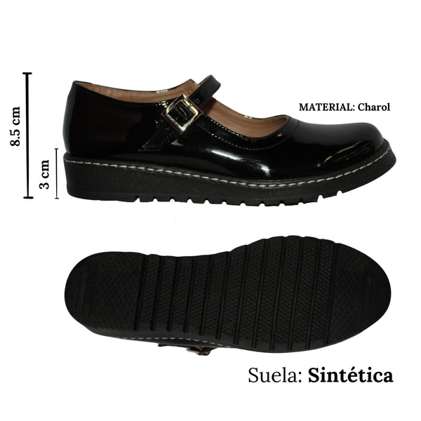 Zapato Escolar Para Dama Estilo 3926