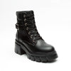 Botas Casuales Negras Para Mujer Combat Boots 4037 O-i