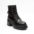 Botas Casuales Negras Para Mujer Combat Boots 4037 O-i