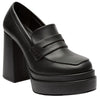 Zapato Negro Con Plataforma Y Tacón Para Mujer 5000 O-i