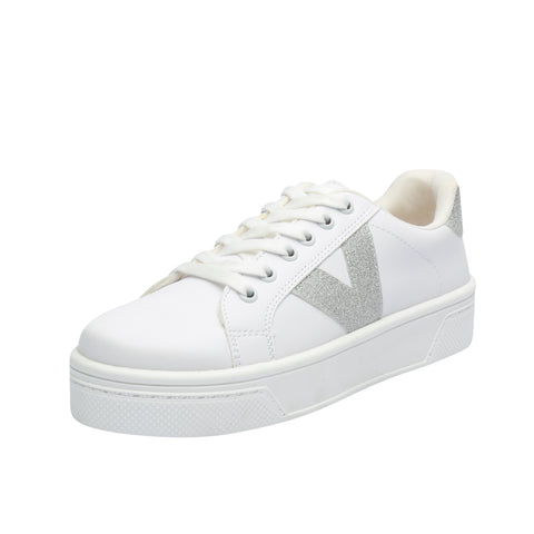 Tenis Casual para Mujer con Detalle Brillante - Comodidad y Estilo en Cada Paso V-5000