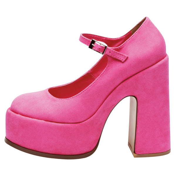 Zapatilla De Plataforma Rosa Para Mujer Bella Shoes 5200 O-i