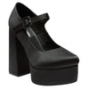 Zapatill Color Negro Satín Para Mujer Bella Shoes 80-101 O-i