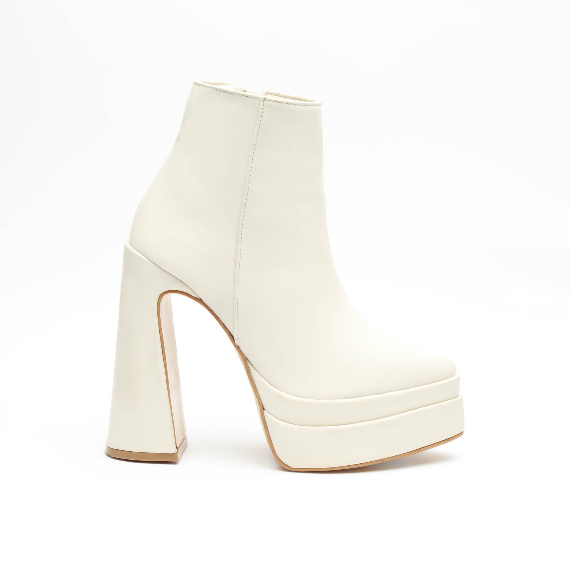 Botines sales blancos plataforma