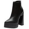 Botín Negro Con Plataforma Para Mujer Bella Shoes 8600 O-i