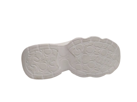 Tenis para Dama Color Blanco Plata con Detalles Brillantes - Modelo S360