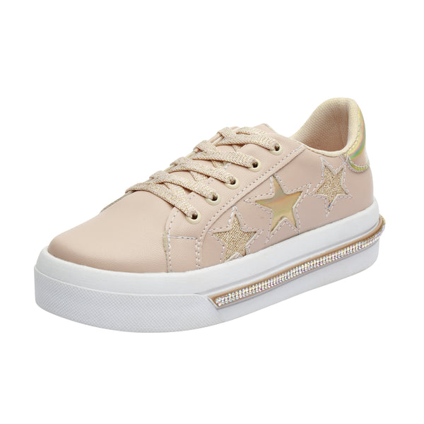 Tenis Casual para Niña con Estrellas Brillantes - Modelo 0904
