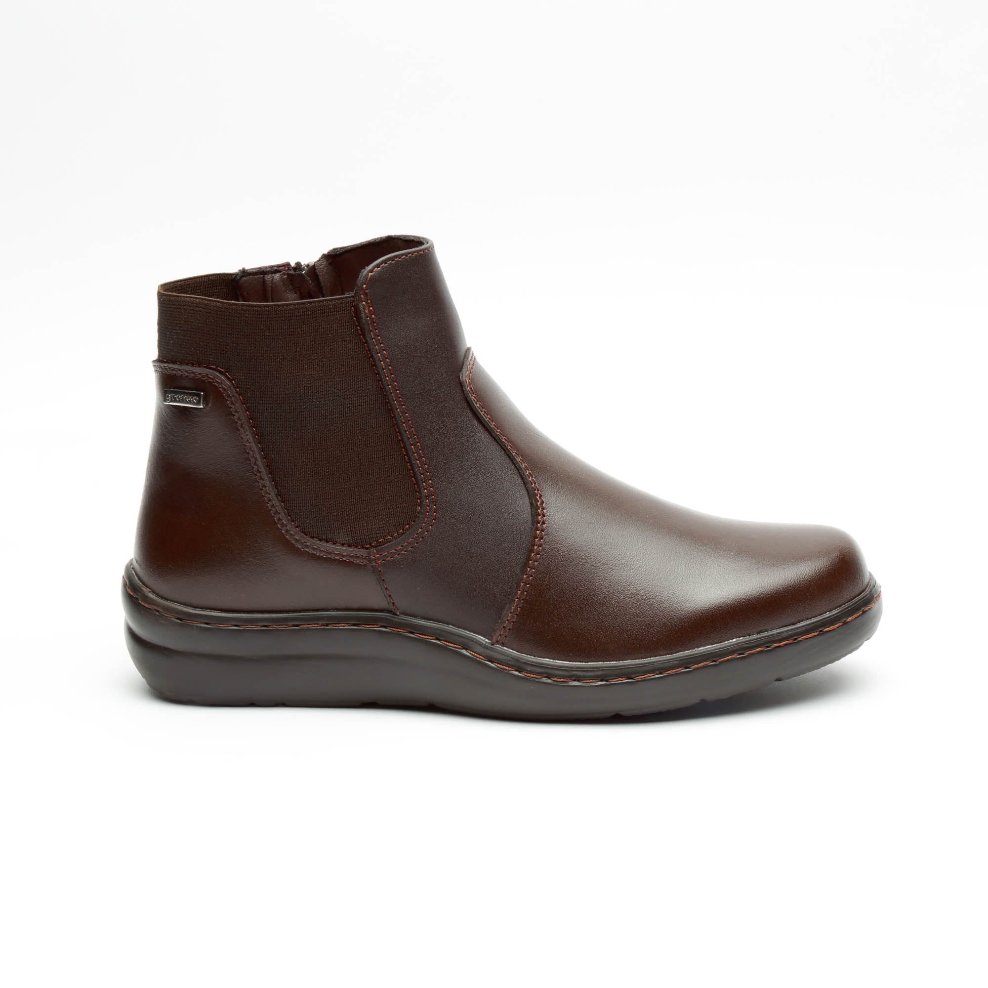 Botines Confort De Piso En Color Caf Para Mujer 93181 O i