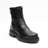 Botines Casuales Negros Combat Boots Para Mujer 93241 O-i