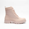 Botas Casuales Rosas Combat Boots Para Mujer 93142 O-i