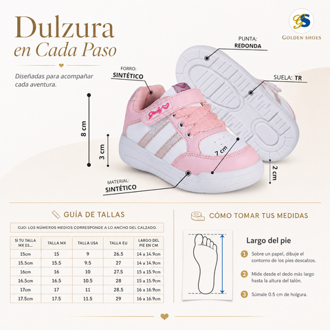 TENIS NIÑA GS BIO