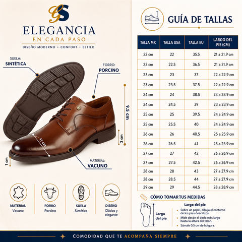 ZAPATO CABALLERO GS 7700