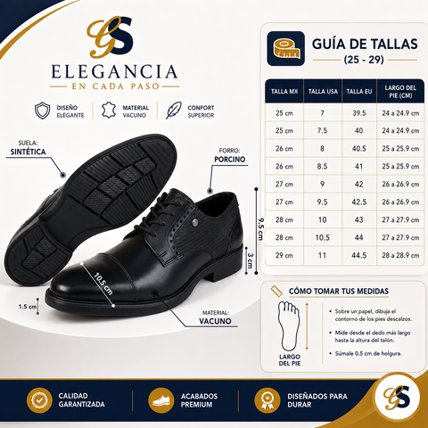 ZAPATO CABALLERO GS 7702-L
