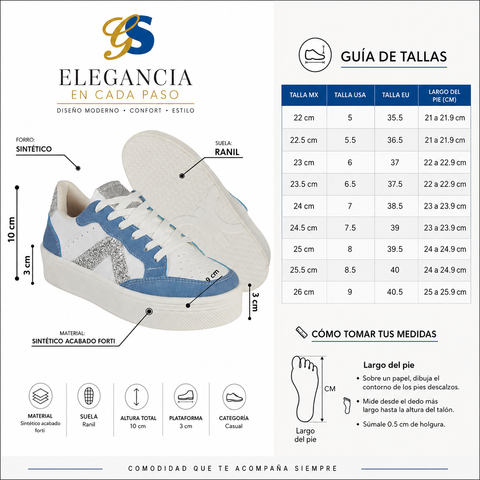 TENIS DAMA GS MO3000