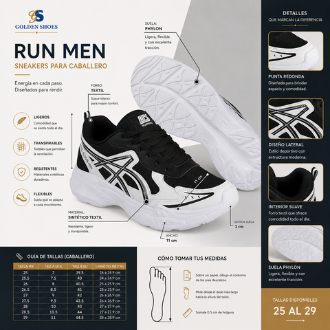 TENIS CABALLERO GS 0068