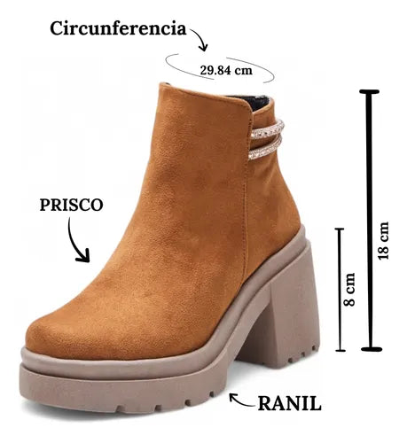 Bota Botin Para Dama Estilo 0450