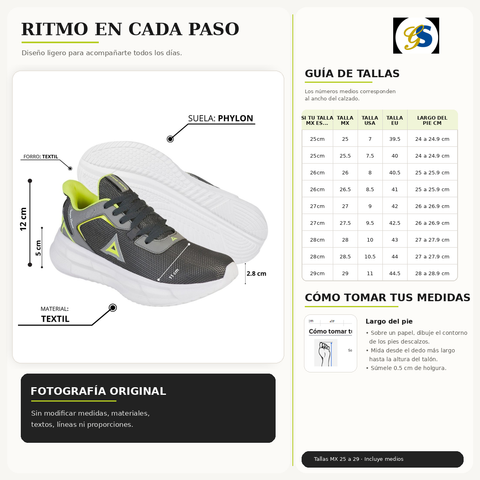 TENIS CABALLERO GS 0014