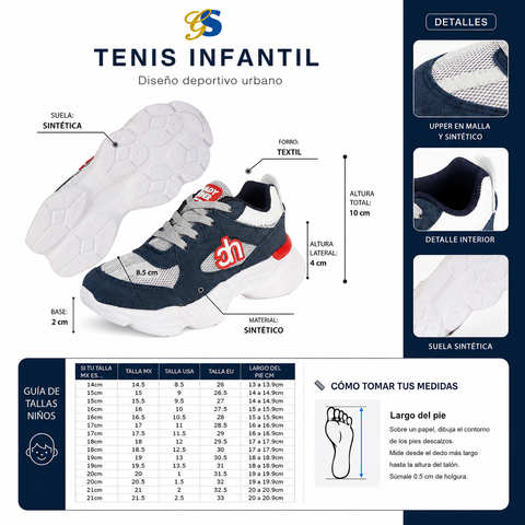 TENIS NIÑO GS 0071