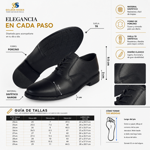 ZAPATOS CABALLERO GS 10608
