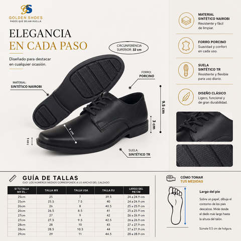 ZAPATO CABALLERO GS 1805