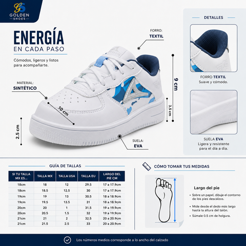 TENIS NIÑO PIRMA 5002