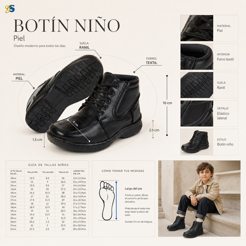 ZAPATO NIÑO GS 6001