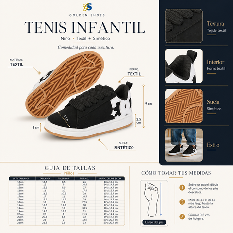 TENIS NIÑO GS 6060