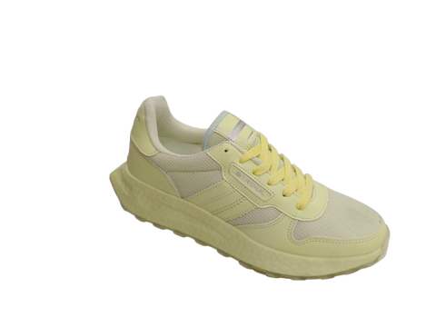Estilo y Comodidad: Tenis de Niña Modelo 0327 en Amarillo Claro