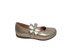 Destellos de Moda: Zapatos de Niña Dorados con Flor - Modelo 0321