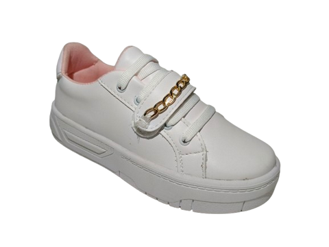 Tenis Casuales para Niña con Cadena Decorativa - Modelo 0972