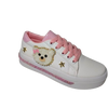 Tenis de Niña Modelo 0988 con Diseño de Oso y Detalles Rosados