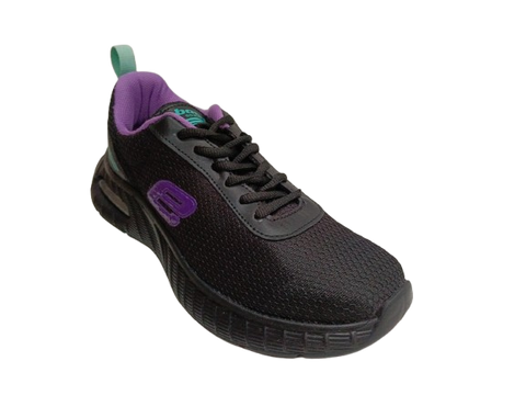 Tenis Deportivo para Dama Color Negro y Morado - Modelo 0690