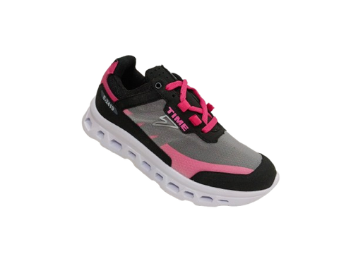 Tenis para Dama TIME 2419-3 Comodidad y Estilo en Rosa y Negro