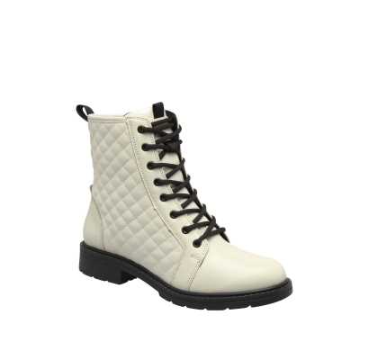 BOTA CASUAL DAMA COLOR CREMA FLEXI ESTILO 119101